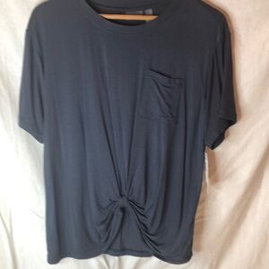 Zella Short Sleeve Tee comfortable Workout top Blue Slate Women’s XS NWT